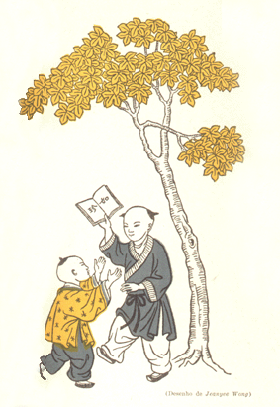 Desenho de Jeanyee Wong no livro "A Sabedoria de Confúcio" de Lin Yutang