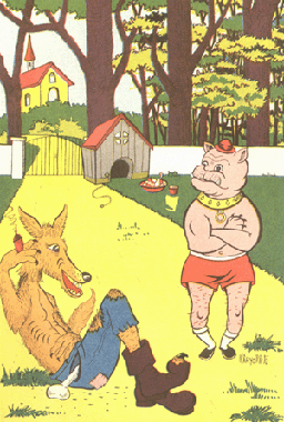 Ilustração de Mário Pinto no livro "As Fábulas de La Fontaine"